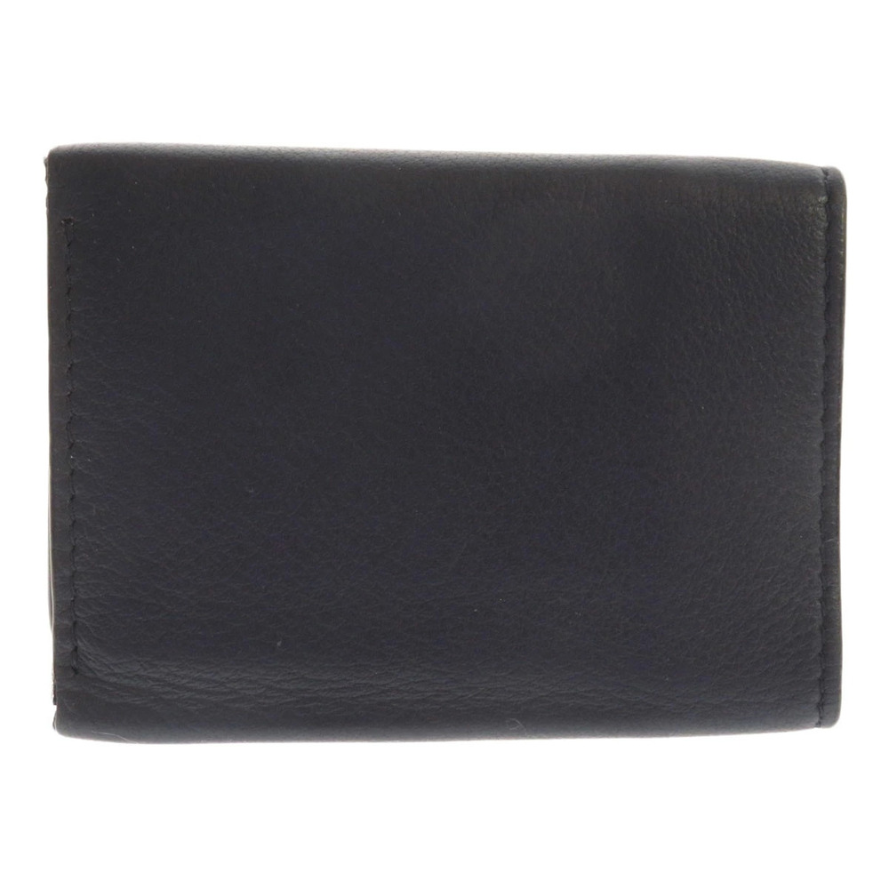 Balenciaga Bi Wallet Calfskin Wallet Paper fold Black
